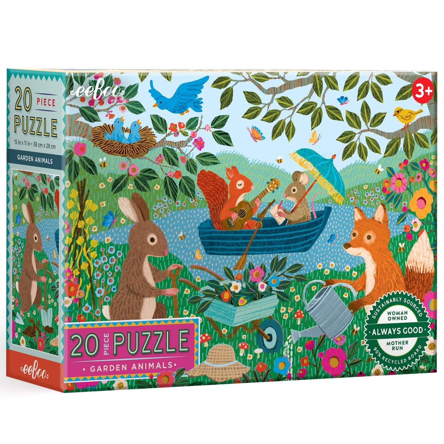 Garden Animals 20 Piece Puzzle book cover