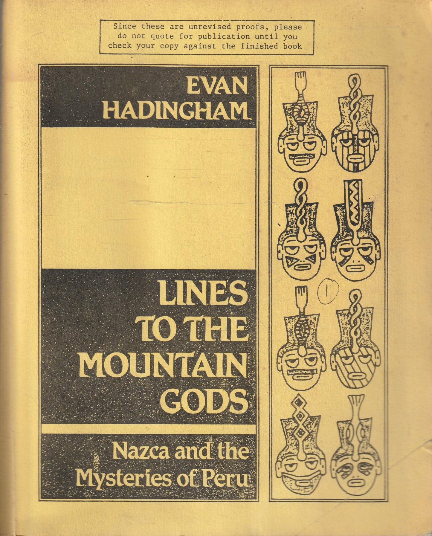 Lines to Mountain Gods: Nazca and the Mysteries of Peru book cover