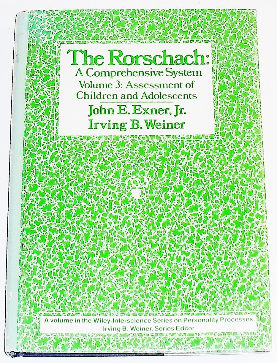 Rorschach, Assessment of Children and Adolescents (Volume 3) book cover