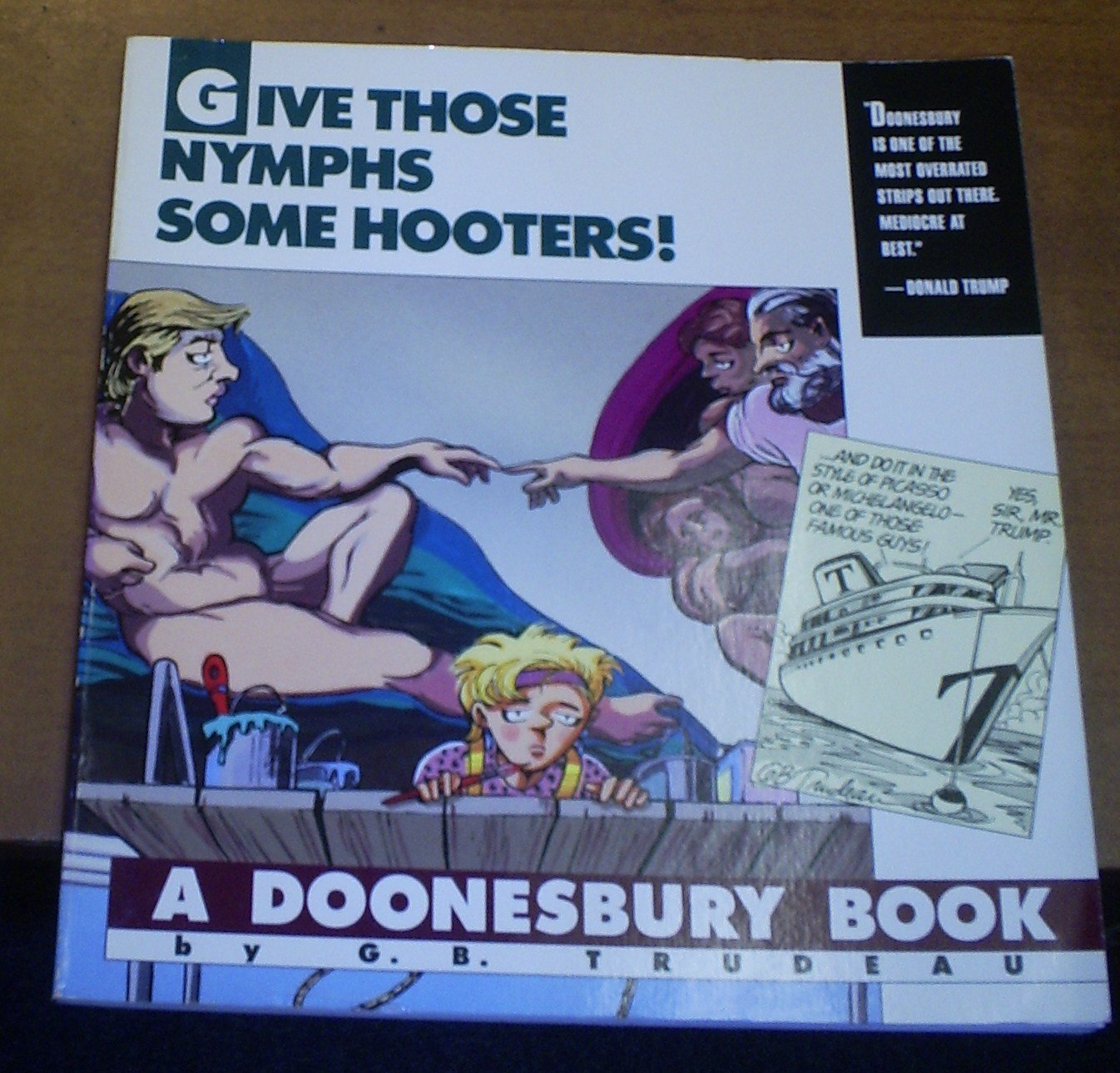Give Those Nymphs Some Hooters!: A Doonesbury Book (Original) book cover