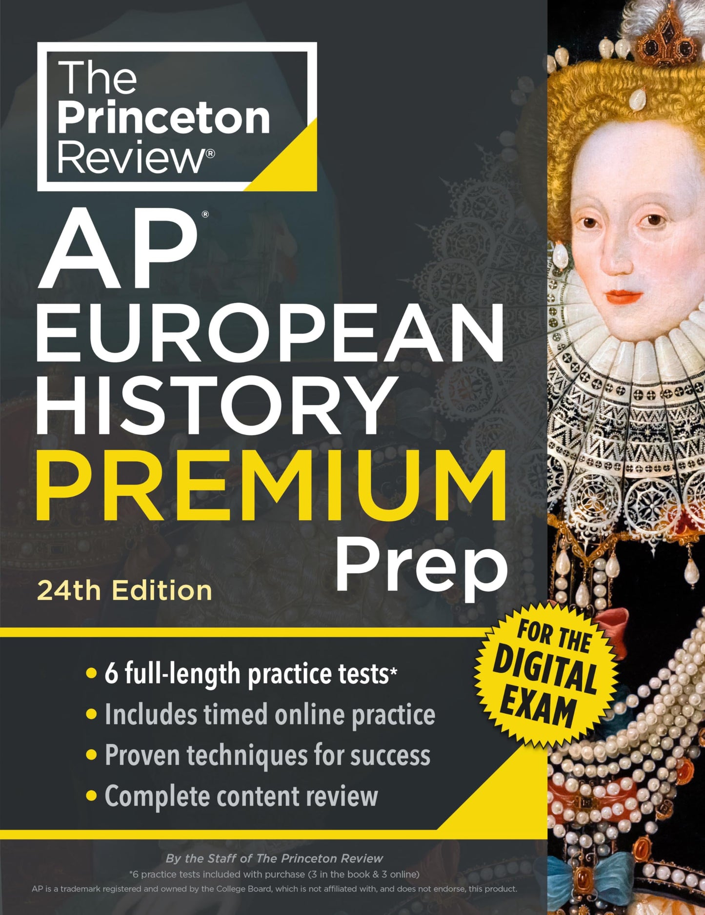 Princeton Review AP European History Premium Prep, 24th Edition: 6 Practice Tests + Digital Practice Online + Content Review book cover