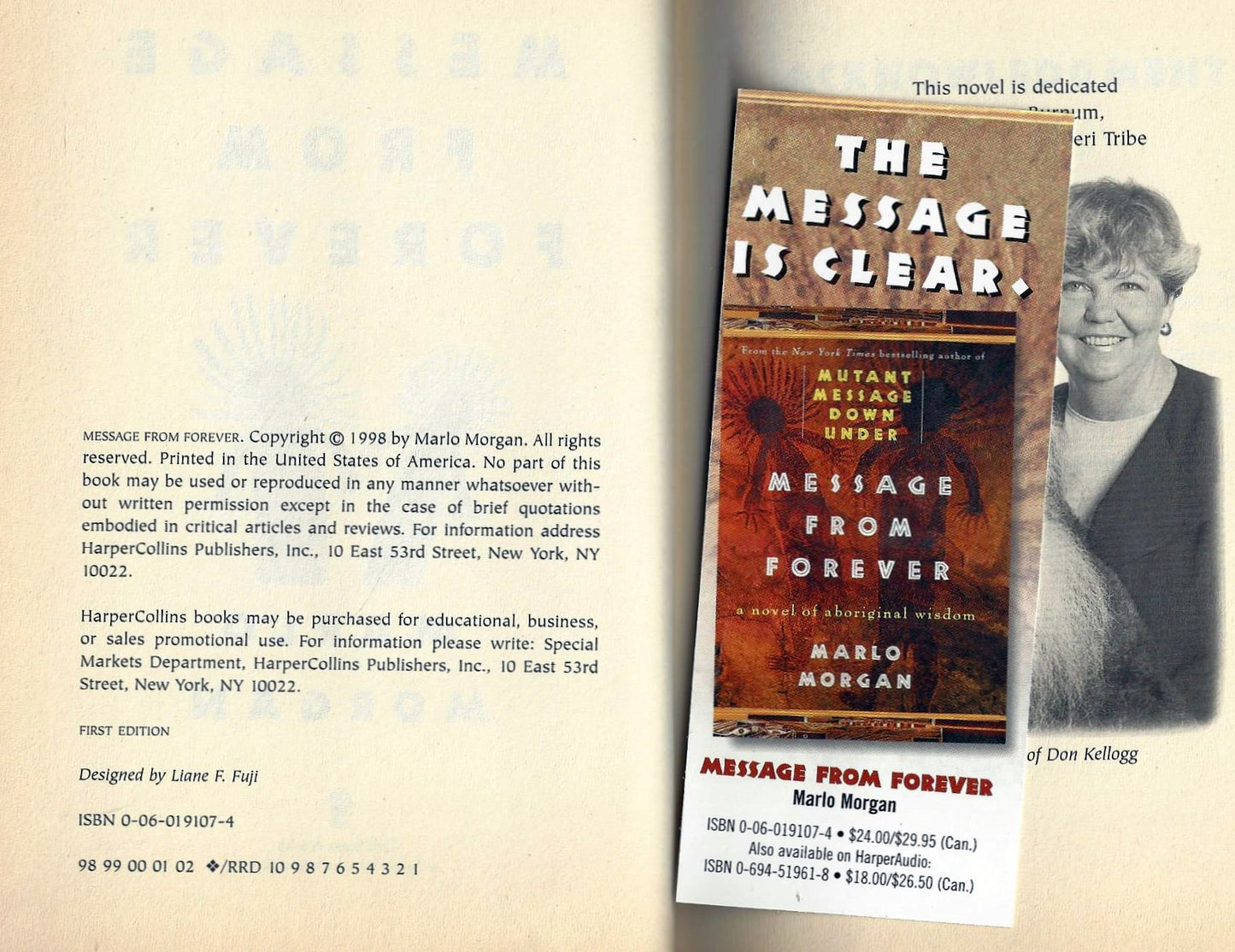 Message from Forever: A Novel of Aboriginal Wisdom book cover