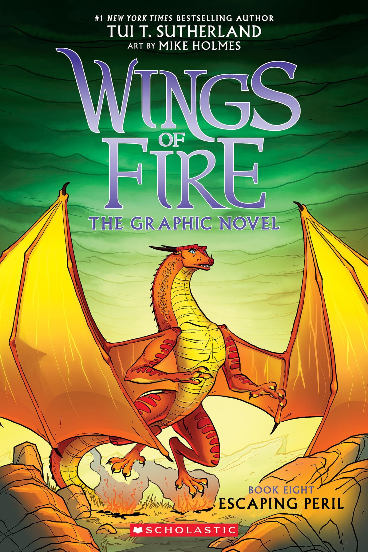 Escaping Peril: A Graphic Novel (Wings of Fire Graphic Novel #8) book cover