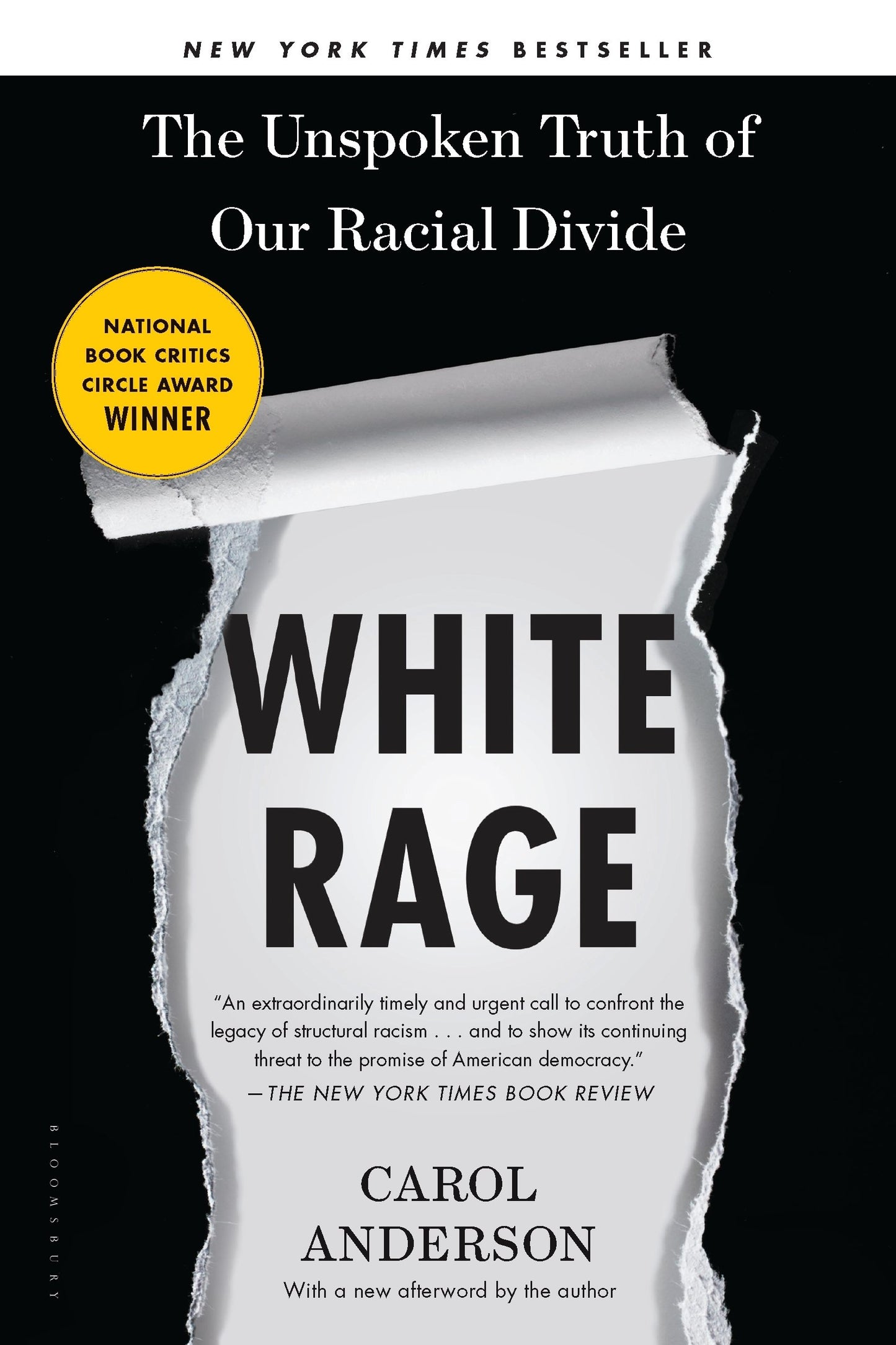 White Rage: The Unspoken Truth of Our Racial Divide book cover