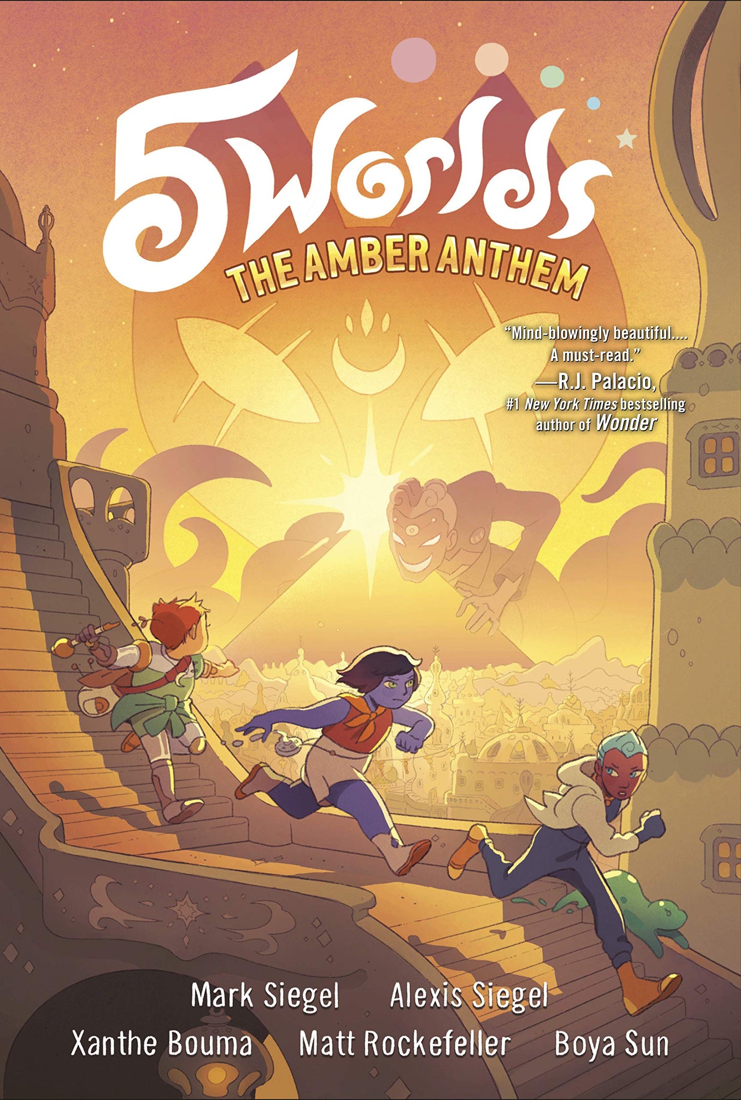 5 Worlds Book 4: The Amber Anthem book cover