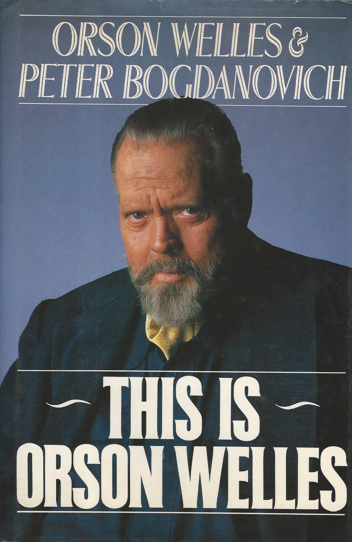 This is Orson Welles book cover