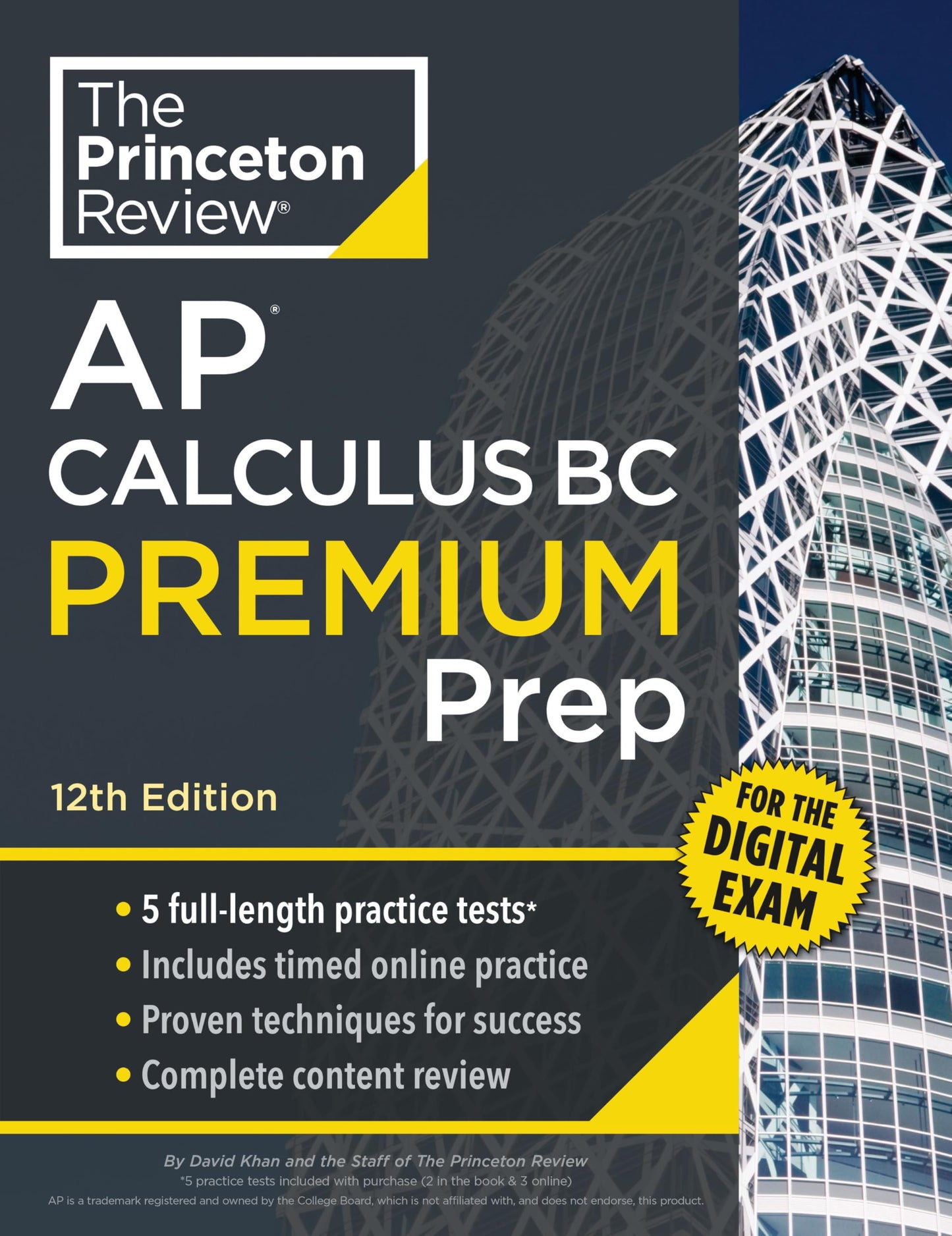Princeton Review AP Calculus BC Premium Prep, 12th Edition: 5 Practice Tests + Digital Practice Online + Content Review book cover
