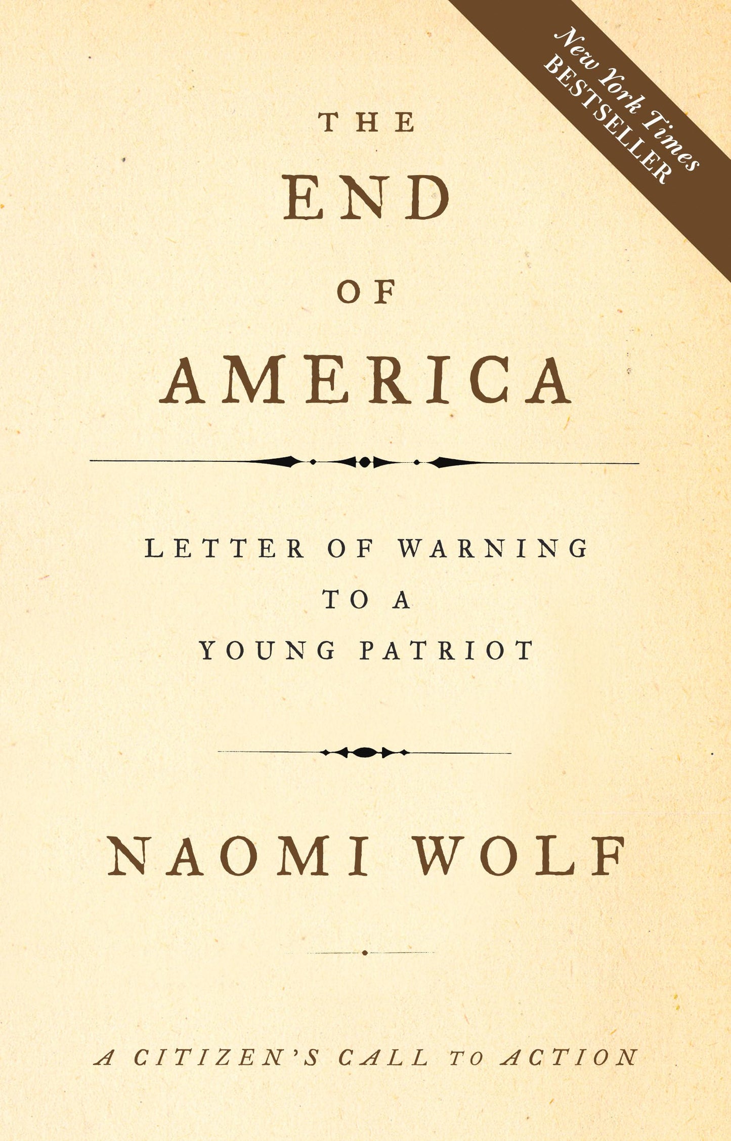 End of America: Letter of Warning to a Young Patriot book cover