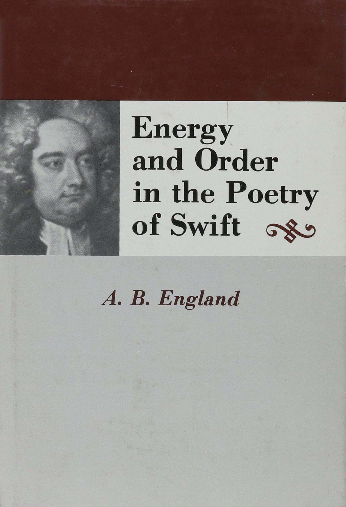 Energy and Order in the Poetry of Swift book cover