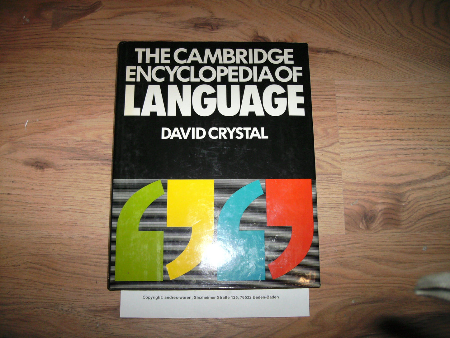 Cambridge Encyclopedia of Language book cover