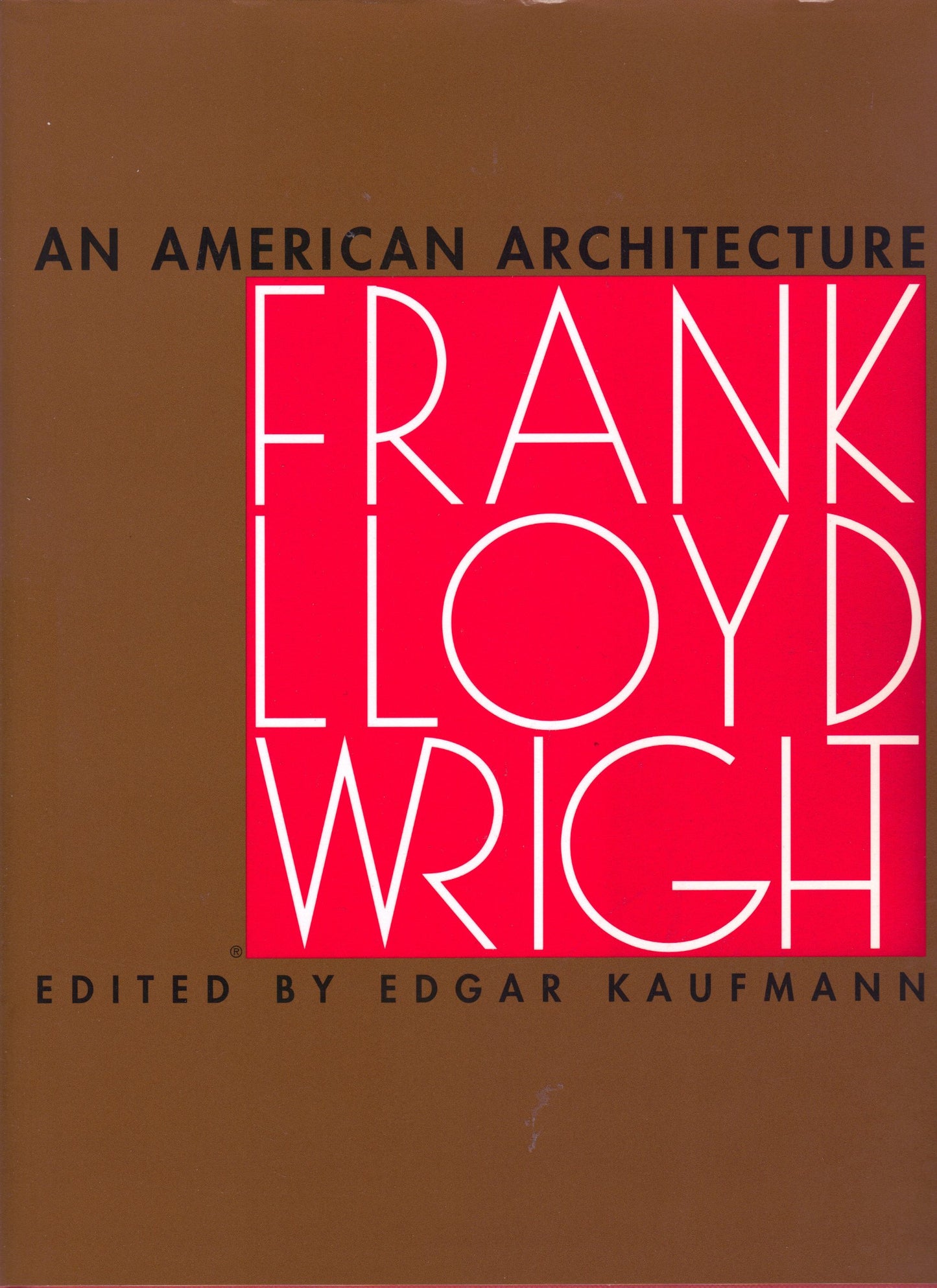 An American Architecture book cover