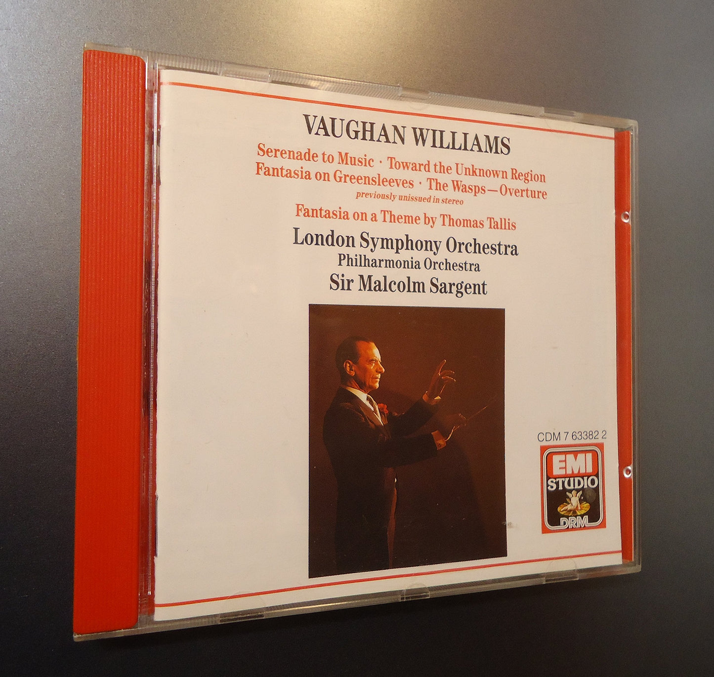 Vaughan Williams:Overture 'The Wasps'/Fantasia on 'Greensleeves'/Fantasia on a Theme by Tallis/Serenade to Music/ Toward the Unknown Region book cover