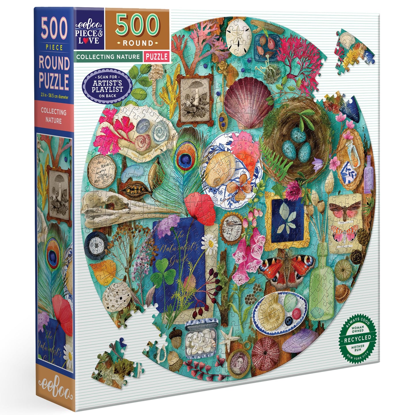 Collecting Nature 500 Piece Round Puzzle book cover