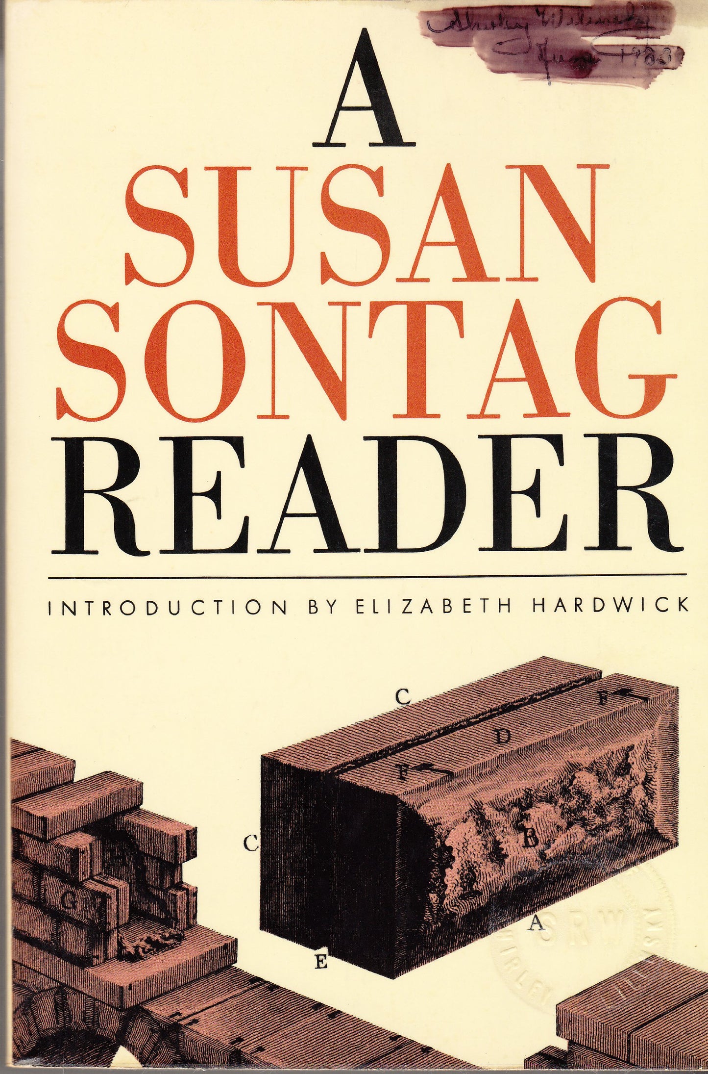 Susan Sontag Rdr V569 (Vintage Books) book cover