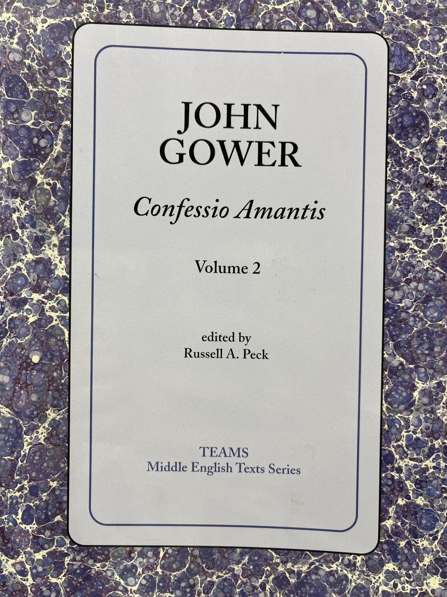 Confessio Amantis book cover