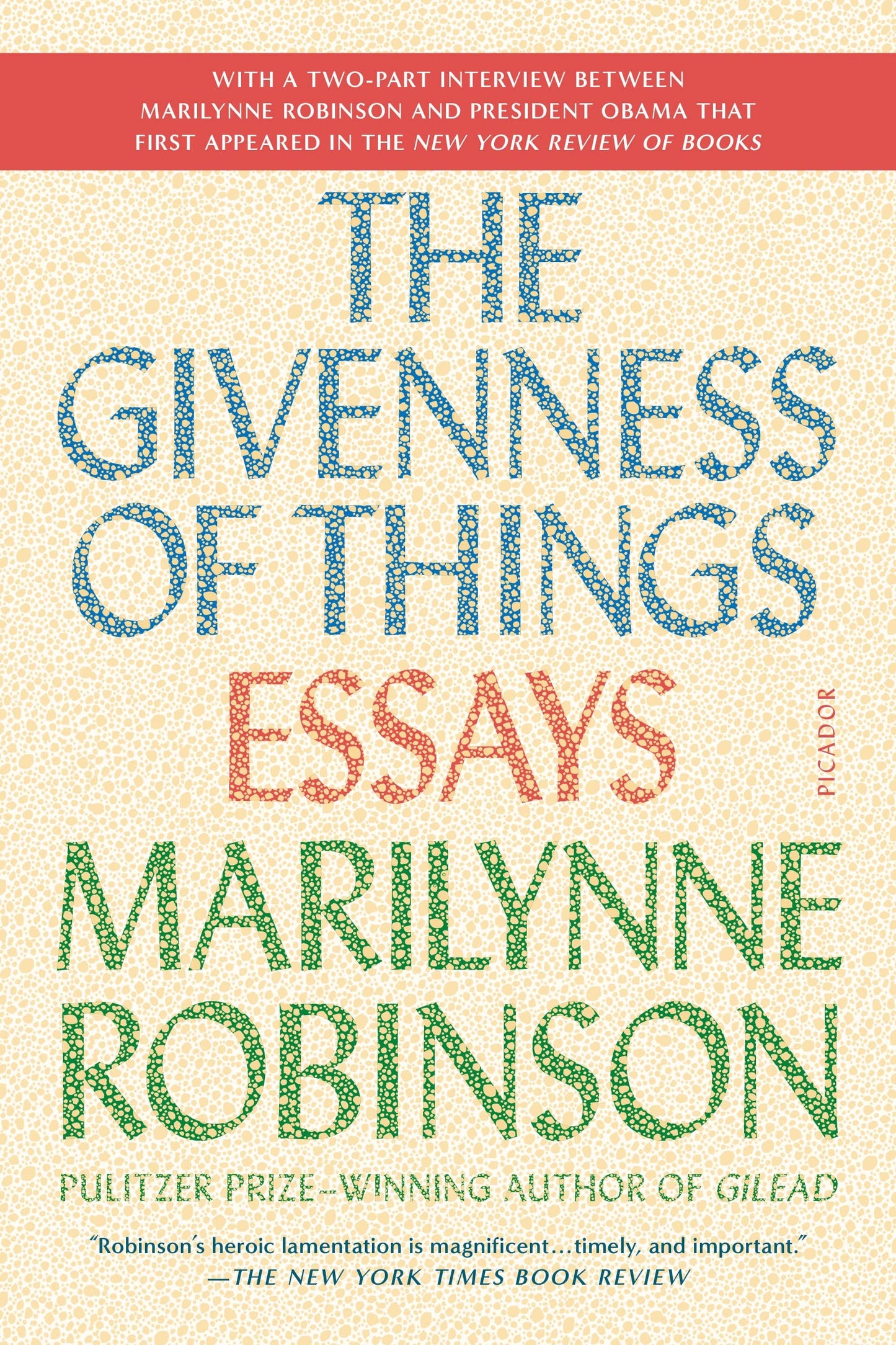 Givenness of Things: Essays