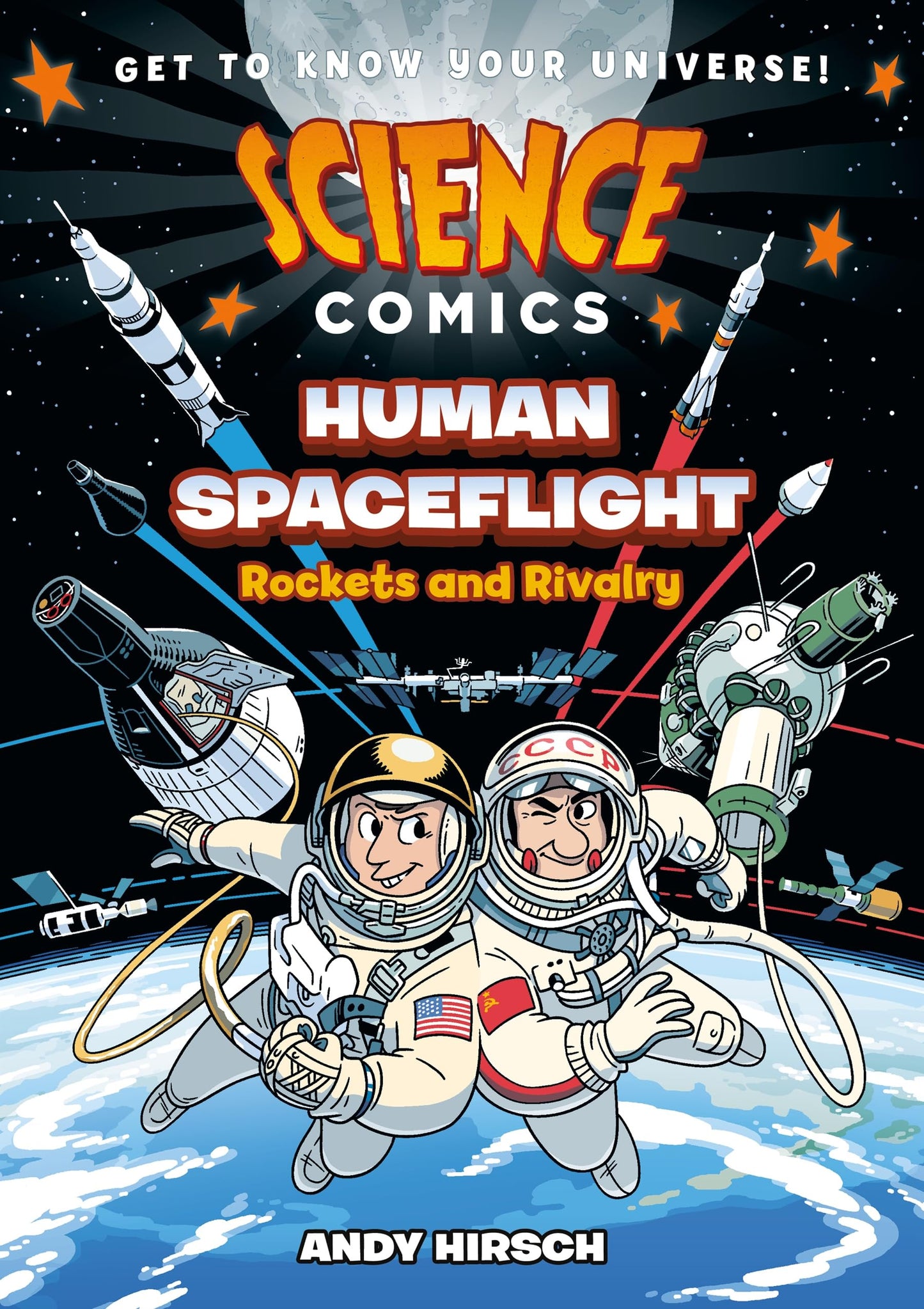 Science Comics: Human Spaceflight: Rockets and Rivalry book cover