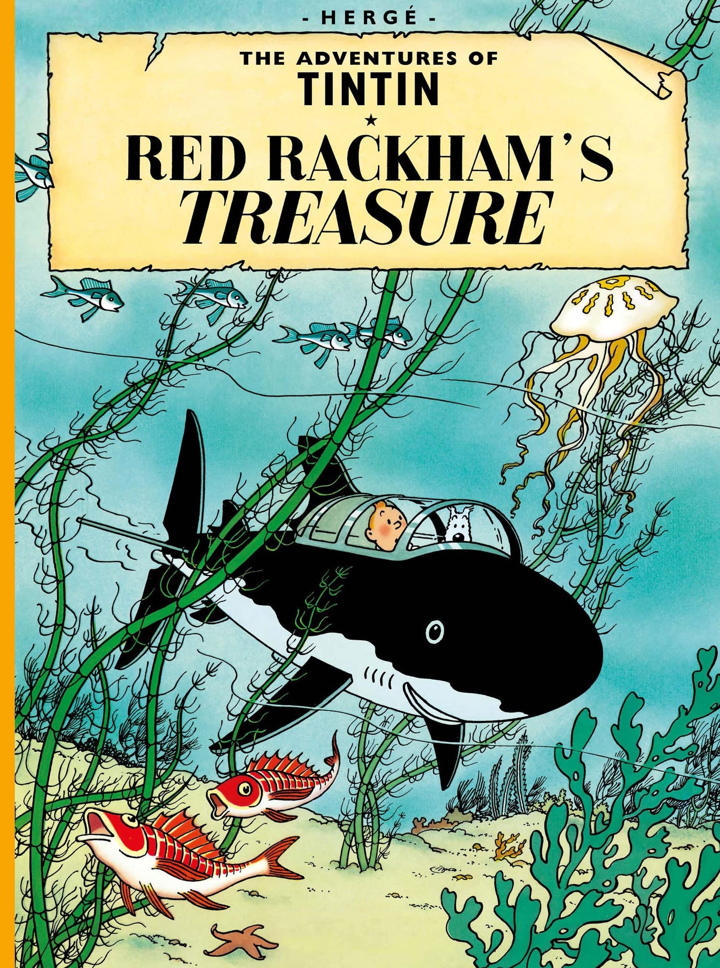Red Rackham's Treasure. Herg book cover