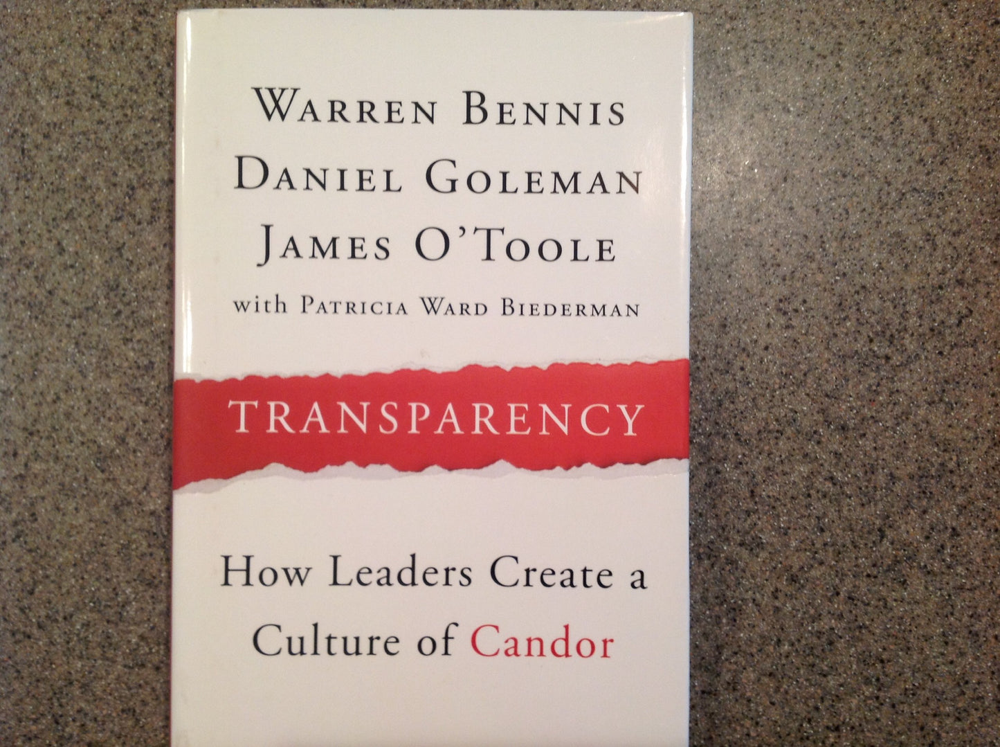 Transparency: How Leaders Create a Culture of Candor book cover