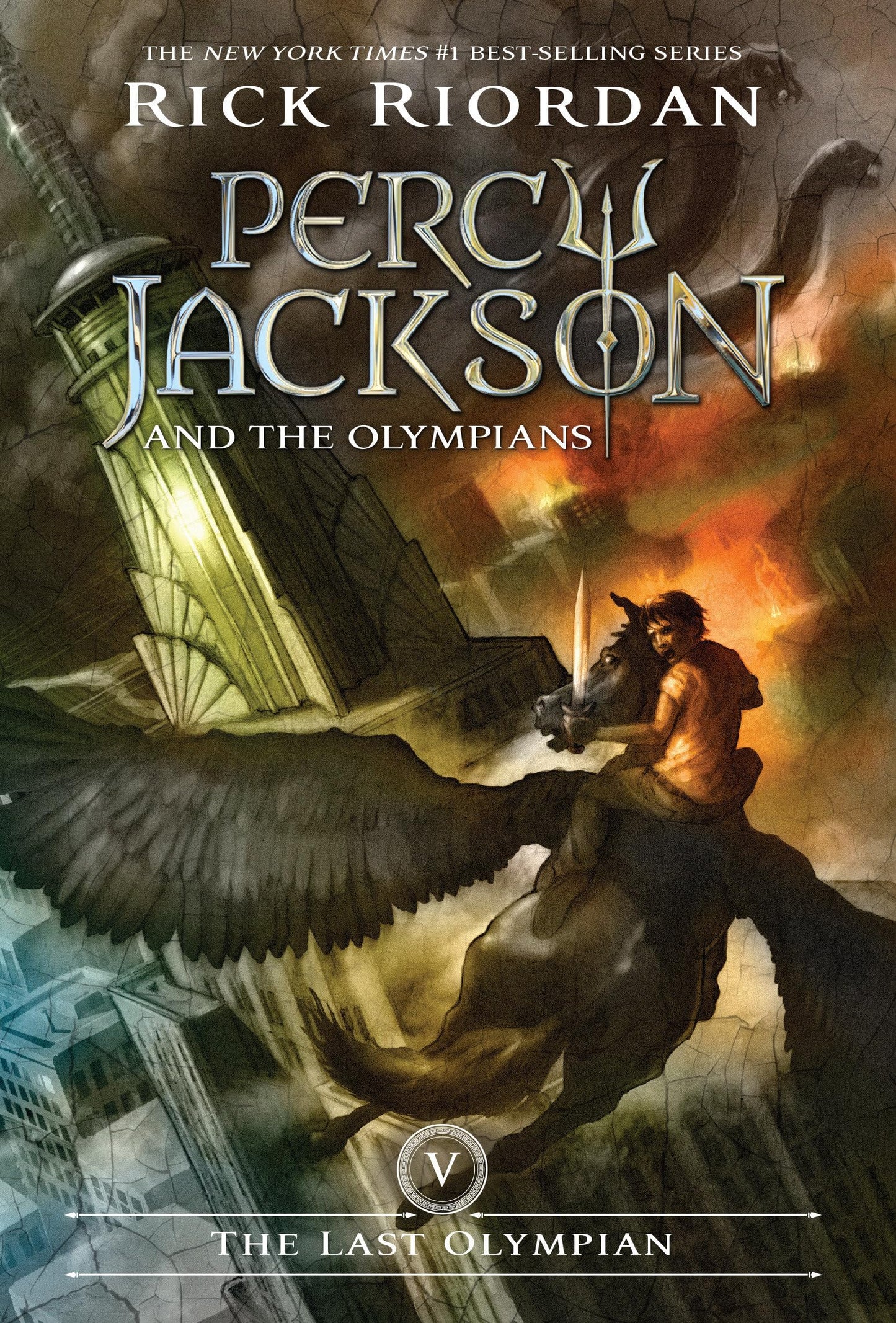 Percy Jackson and the Olympians, Book Five the Last Olympian book cover