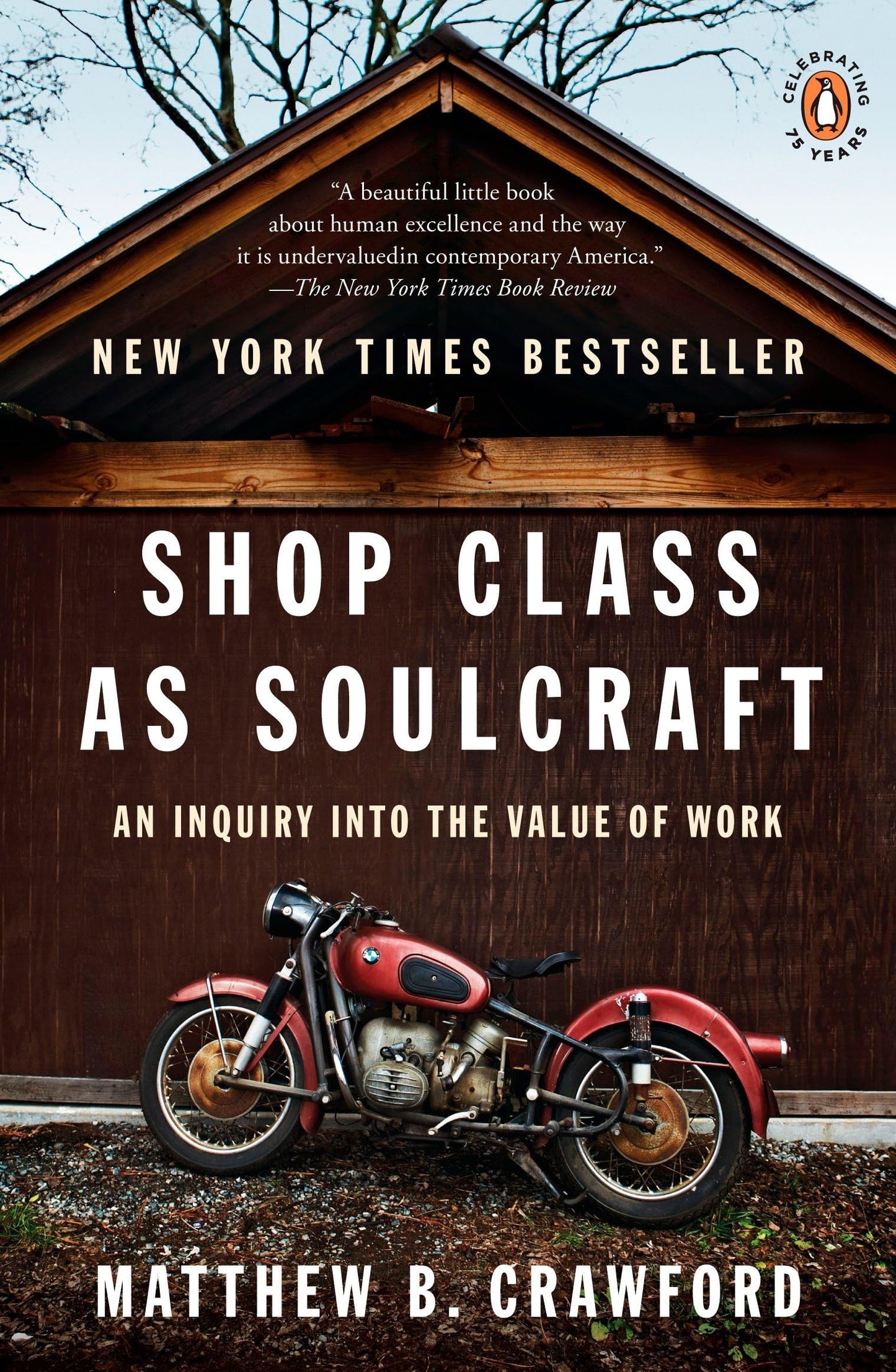 Shop Class as Soulcraft: An Inquiry into the Value of Work book cover