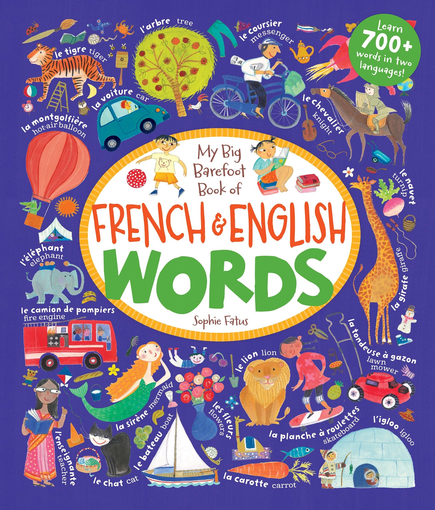 My Big Barefoot Book of French & English Words book cover