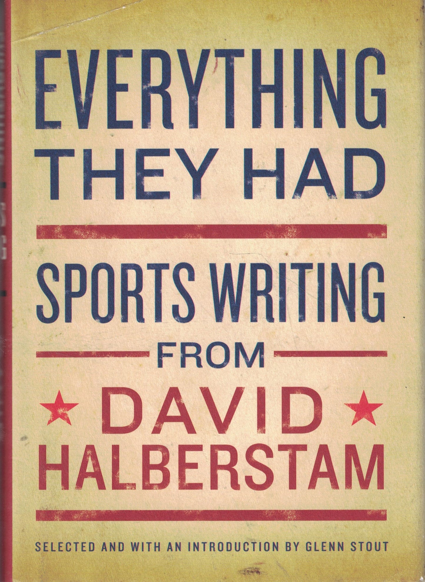 Everything They Had: Sports Writing from David Halberstam book cover