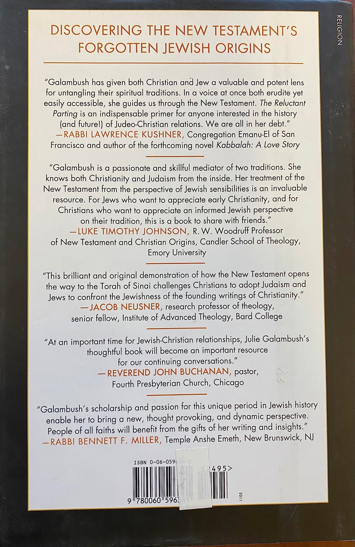 Reluctant Parting: How the New Testament's Jewish Writers Created a Christian Book book cover