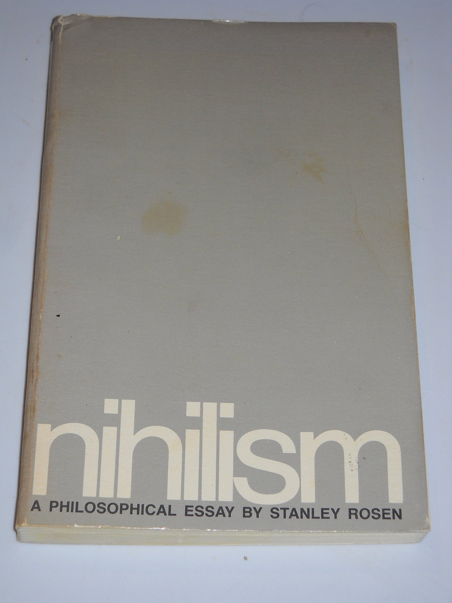 Nihilism: A Philosophical Essay book cover