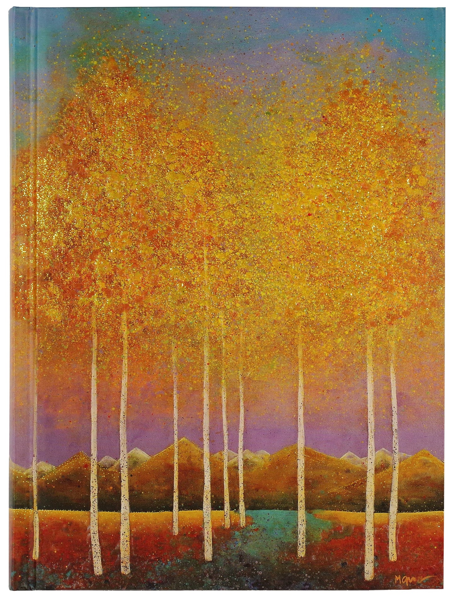Moonlit Aspens Journal book cover