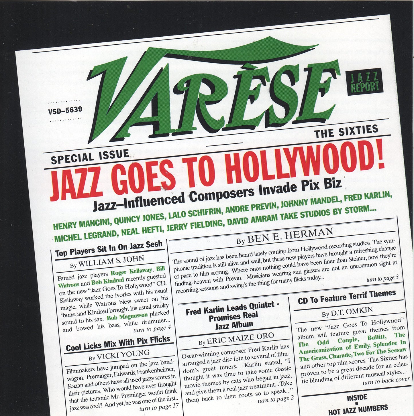 Jazz Goes to Hollywood: 60s book cover
