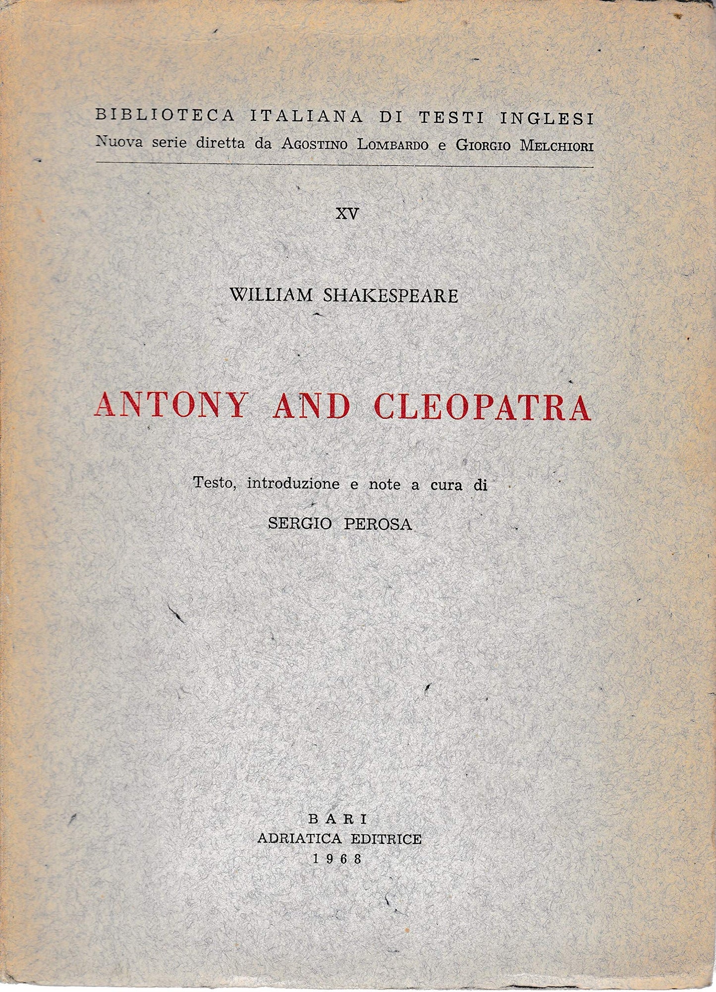 Antony and Cleopatra book cover