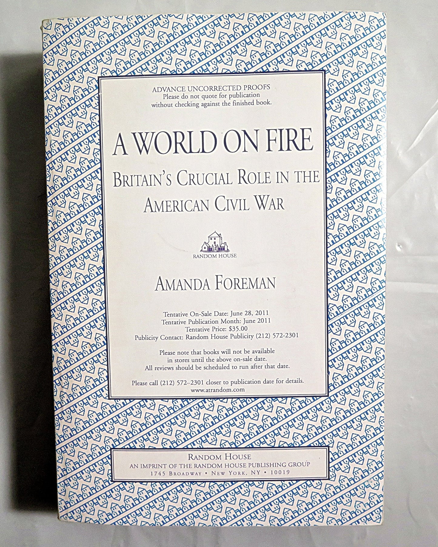 World on Fire: Britain's Crucial Role in the American Civil War book cover
