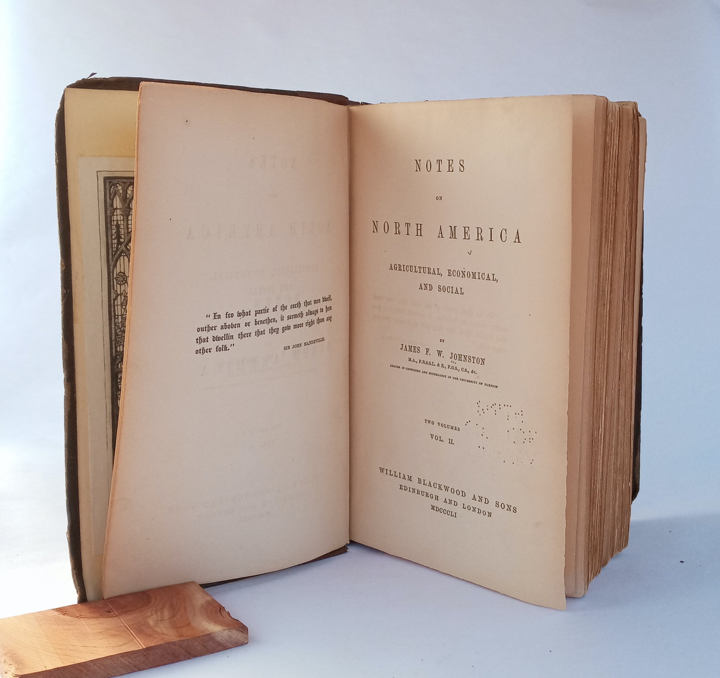 Notes on North America: Economic and Social, Volume II only book cover