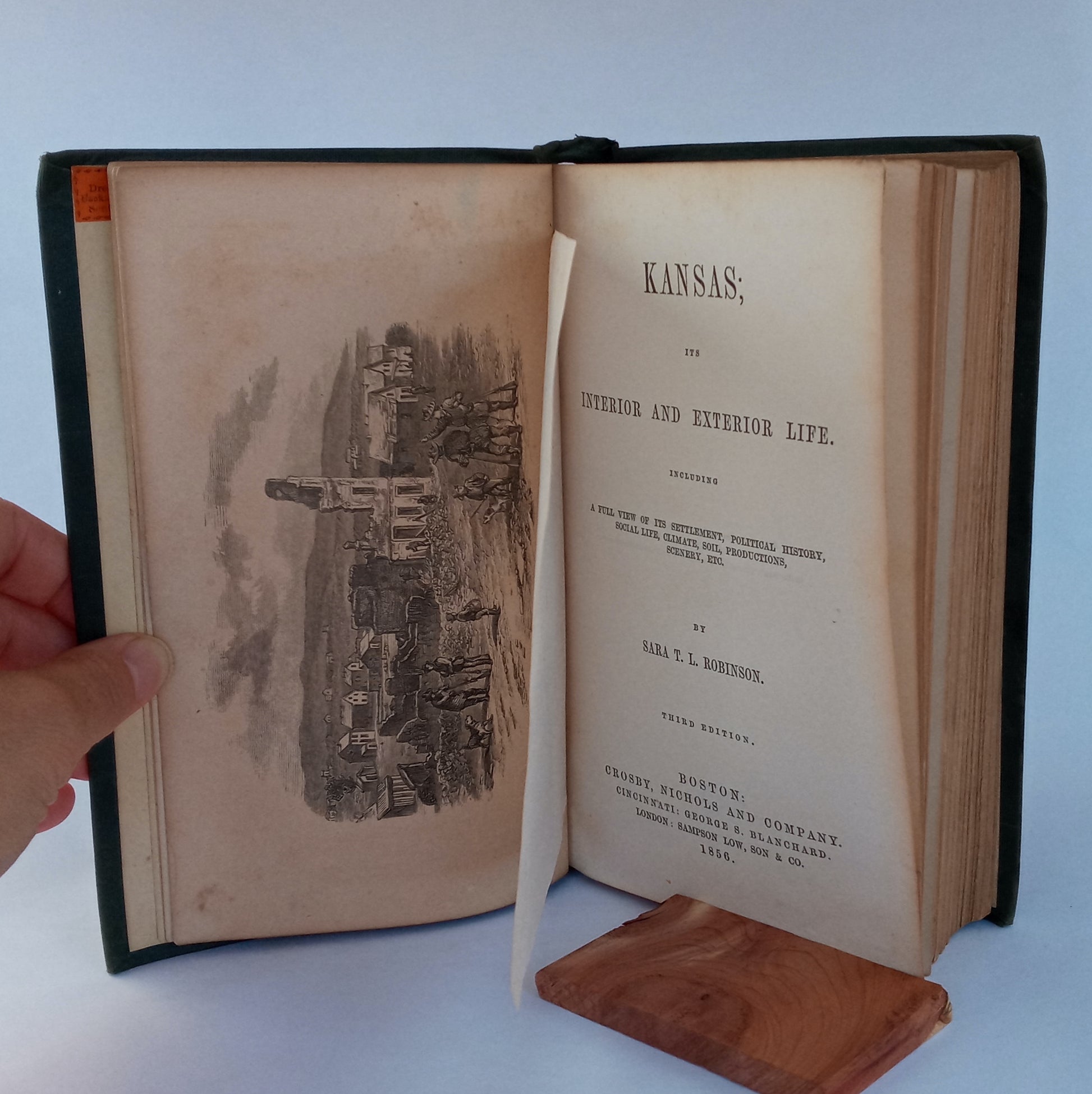 Kansas; its Interior and Exterior Life. Including a full view of its settlement, political history, social life, climate, soil, productions, scenery, etc. book cover