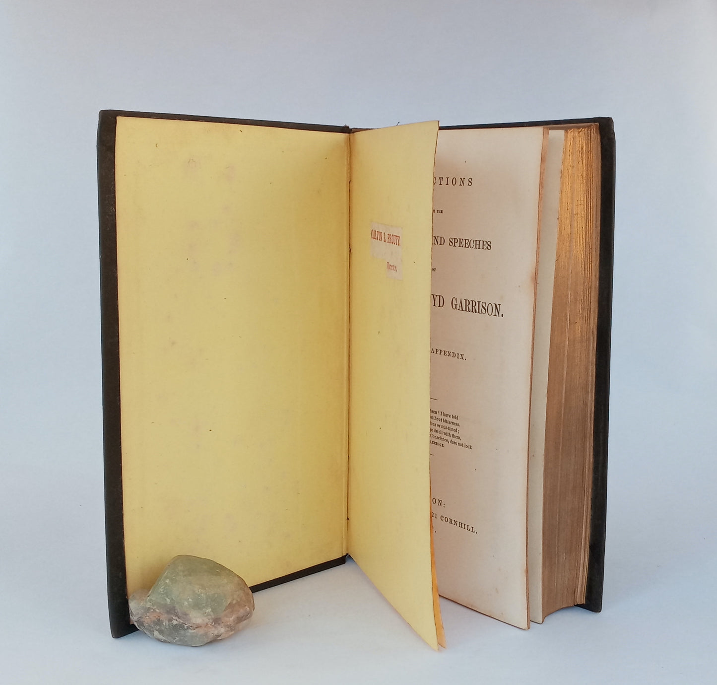 Selections from the Writings and Speeches of William Lloyd Garrison. With an appendix. book cover