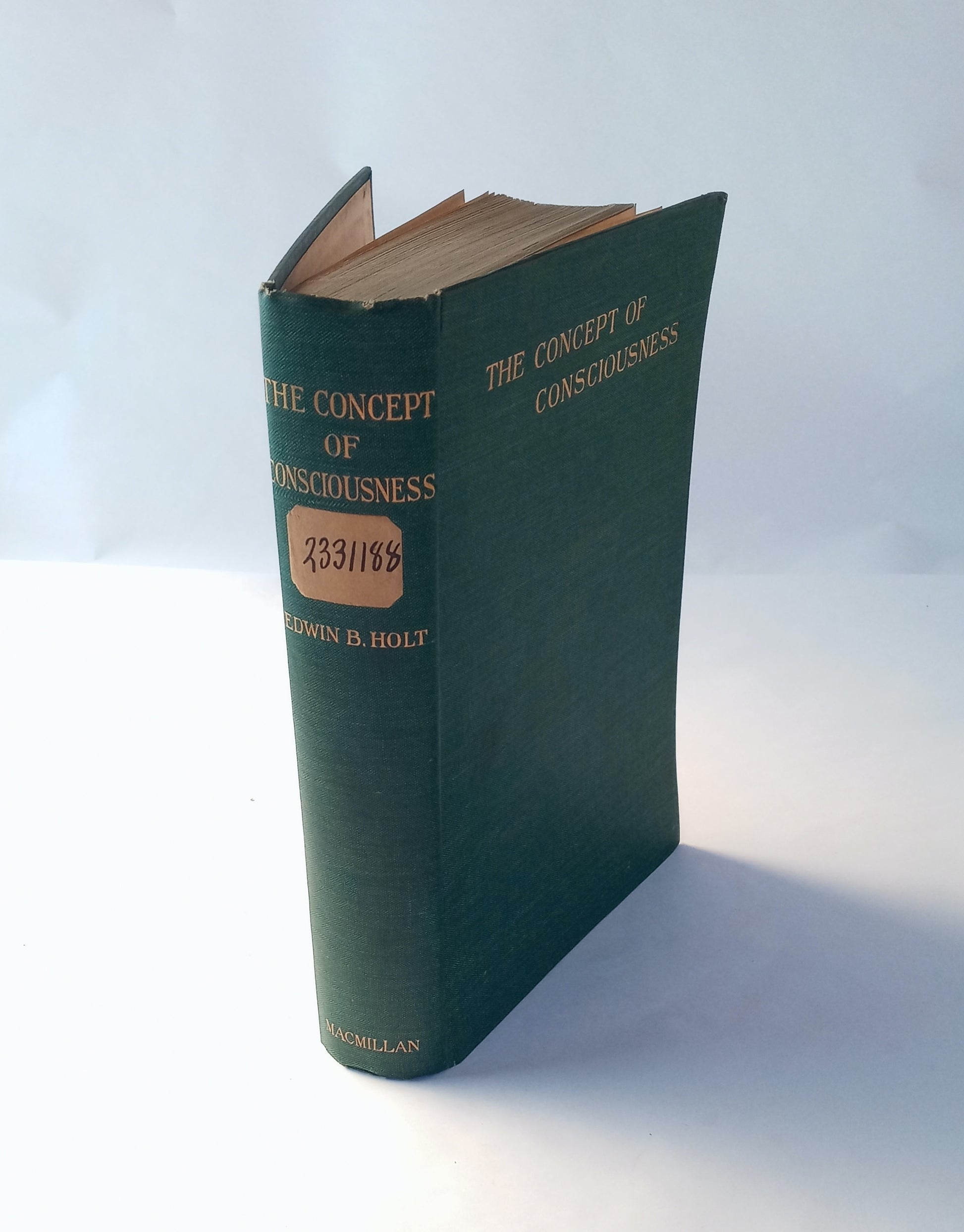 The Concept of Consciousness book cover