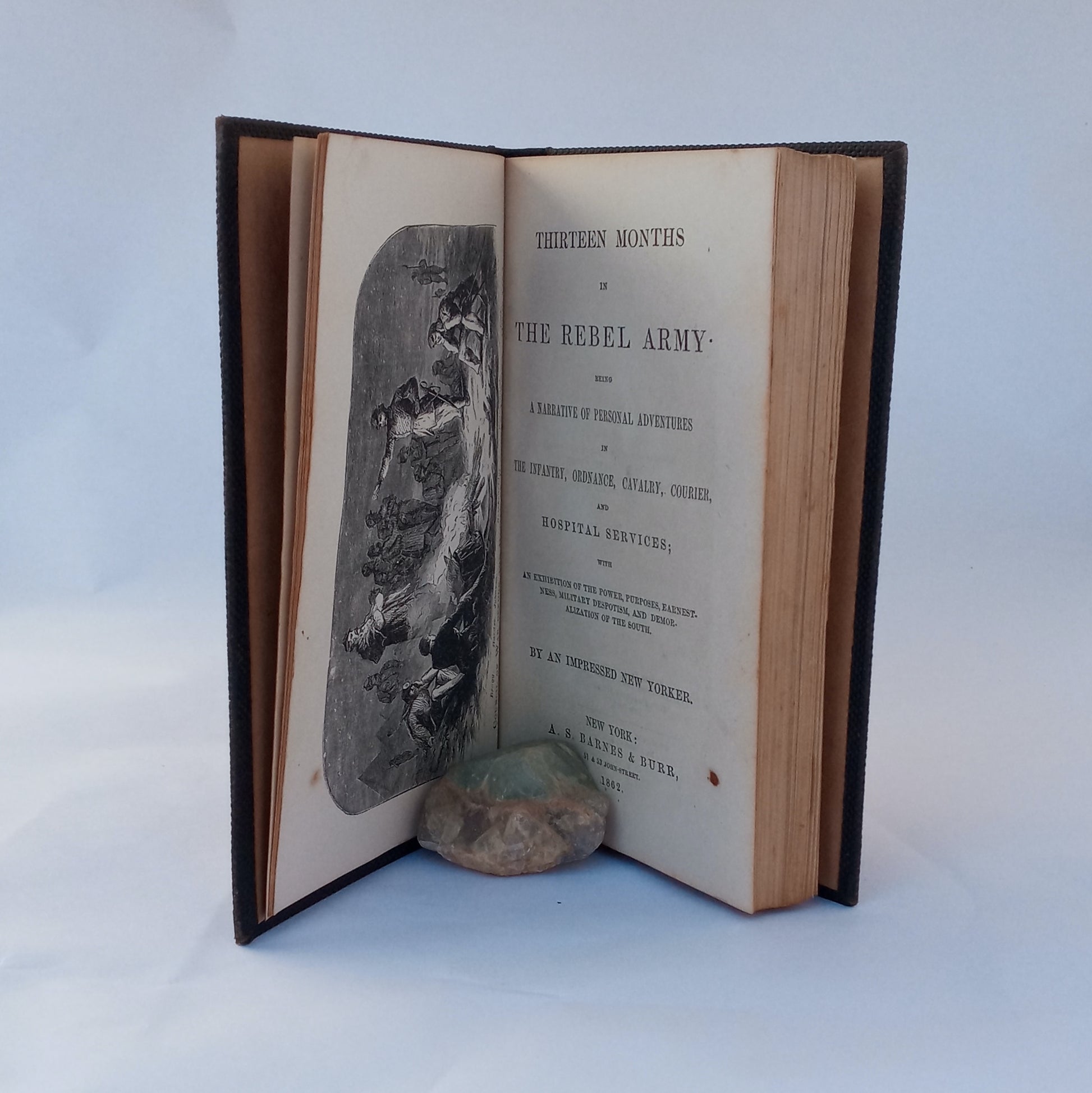 Thirteen Months in the Rebel Army, being a narrative of personal adventures in the infantry, ordnance, cavalry, courier, and hospital services, with an exhibition of the power, purposes, earnestness, military despotism, and demoralization of the South, by