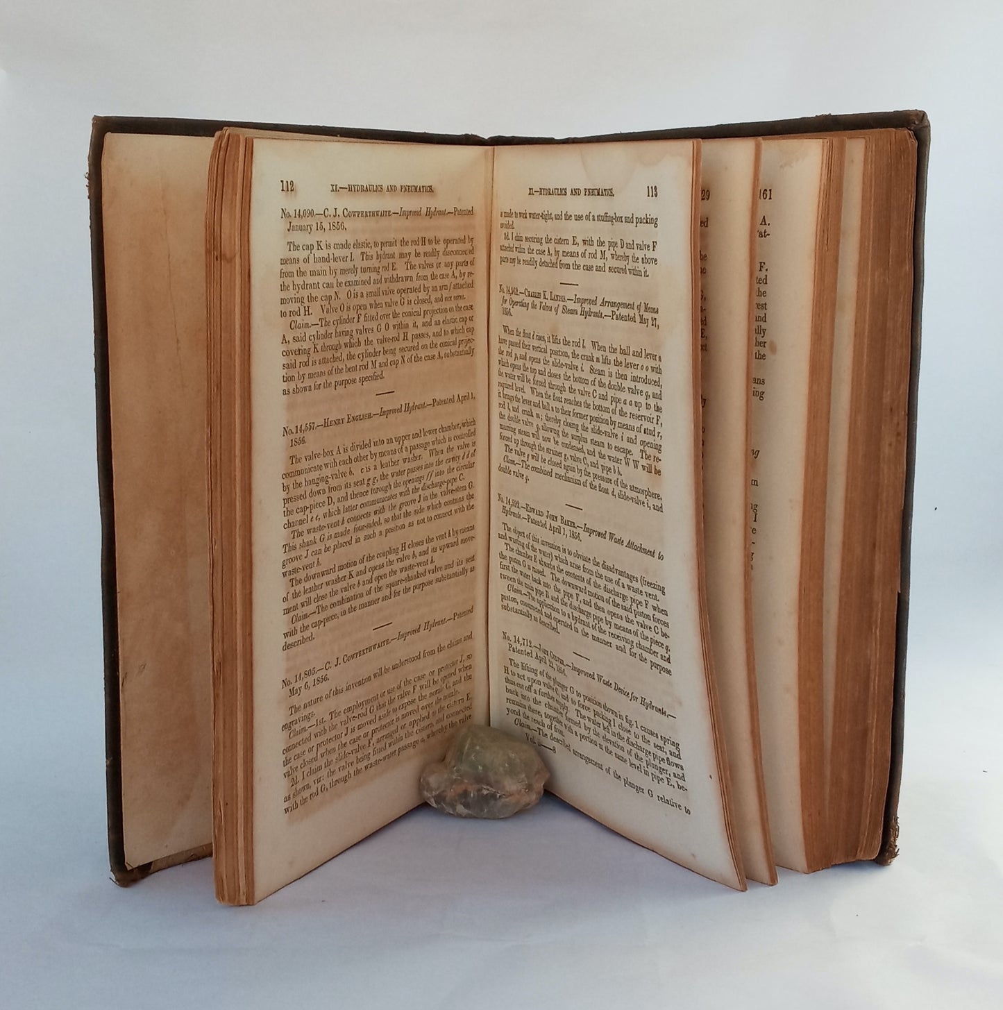 Report of the Commissioner of Patents for the year 1856. Arts and Manufacturers, in Three Volumes, Volume II. book cover