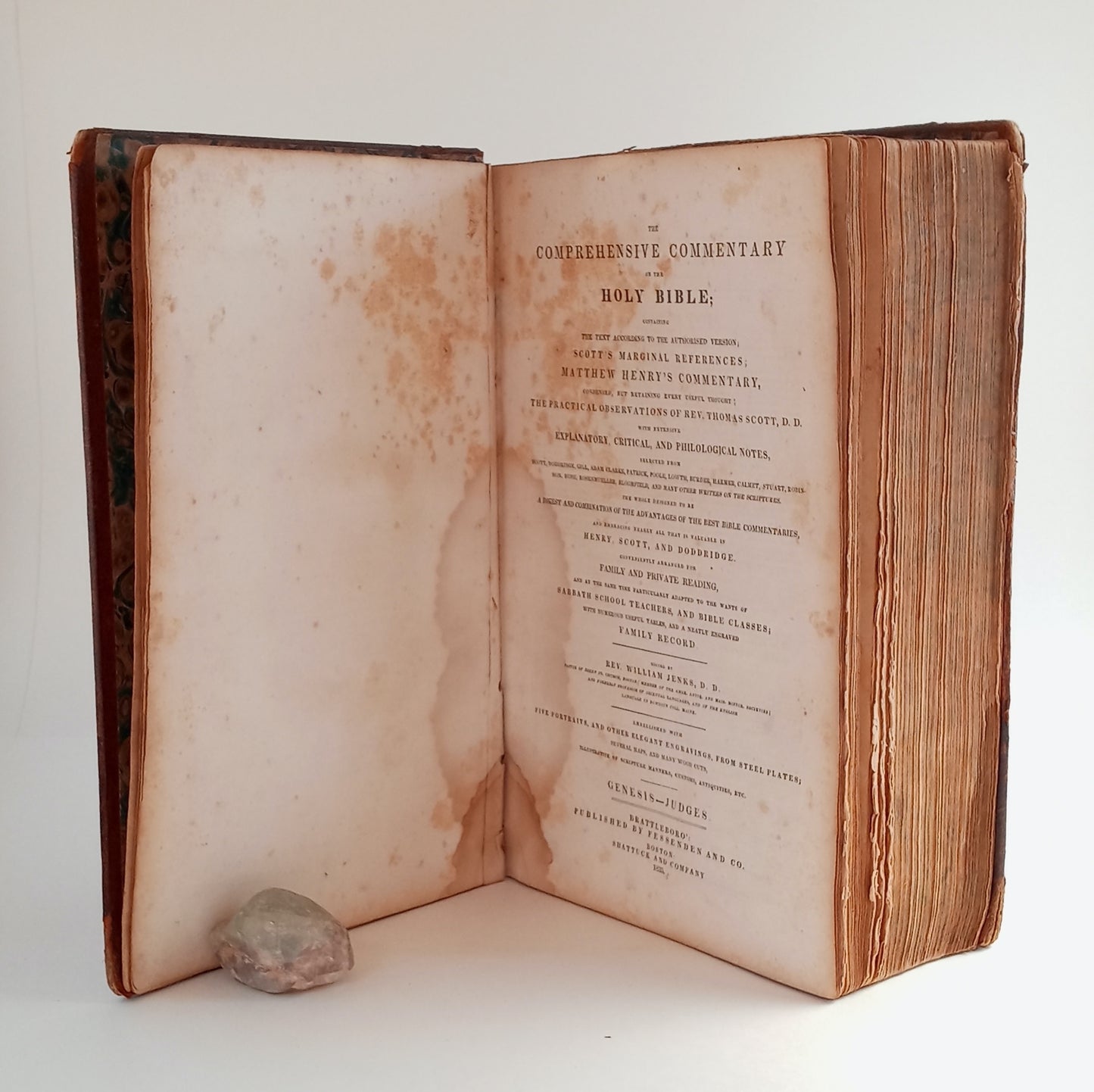 The Comprehensive Commentary of the Holy Bible, containing the text according to the authorised version; Scott's marginal references; Matthew Henry's commentary, condensed, but containing every useful thought; the practical observations of Rev. Thomas Sco
