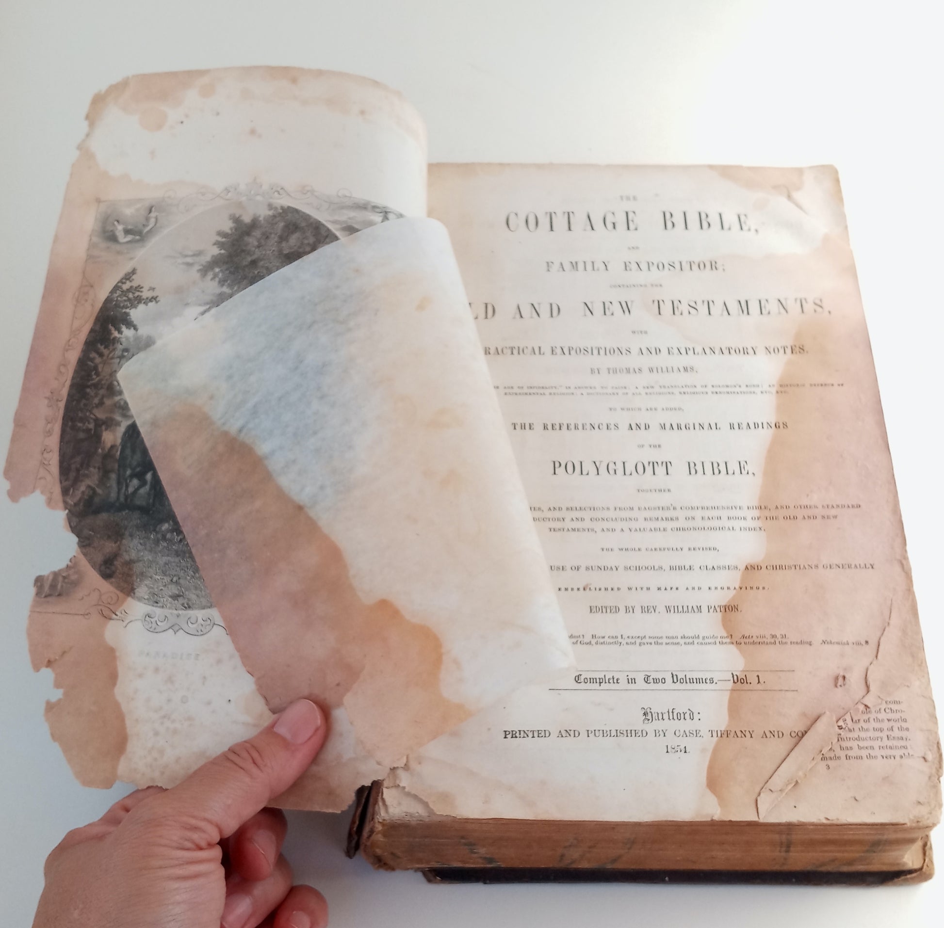 The Cottage Bible, and Family Expositor; containing the Old and New Testaments, with Practical Expositions and Explanatory Notes. Volume I ONLY. book cover