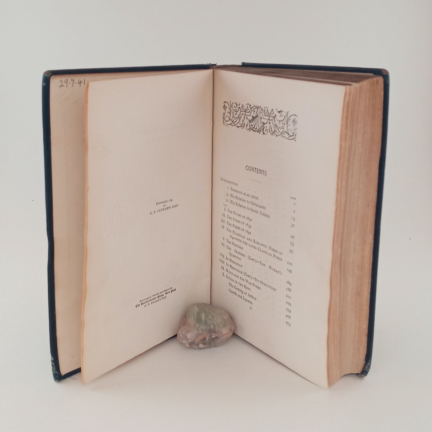Tennyson: His Art and His Relation to Modern Life book cover