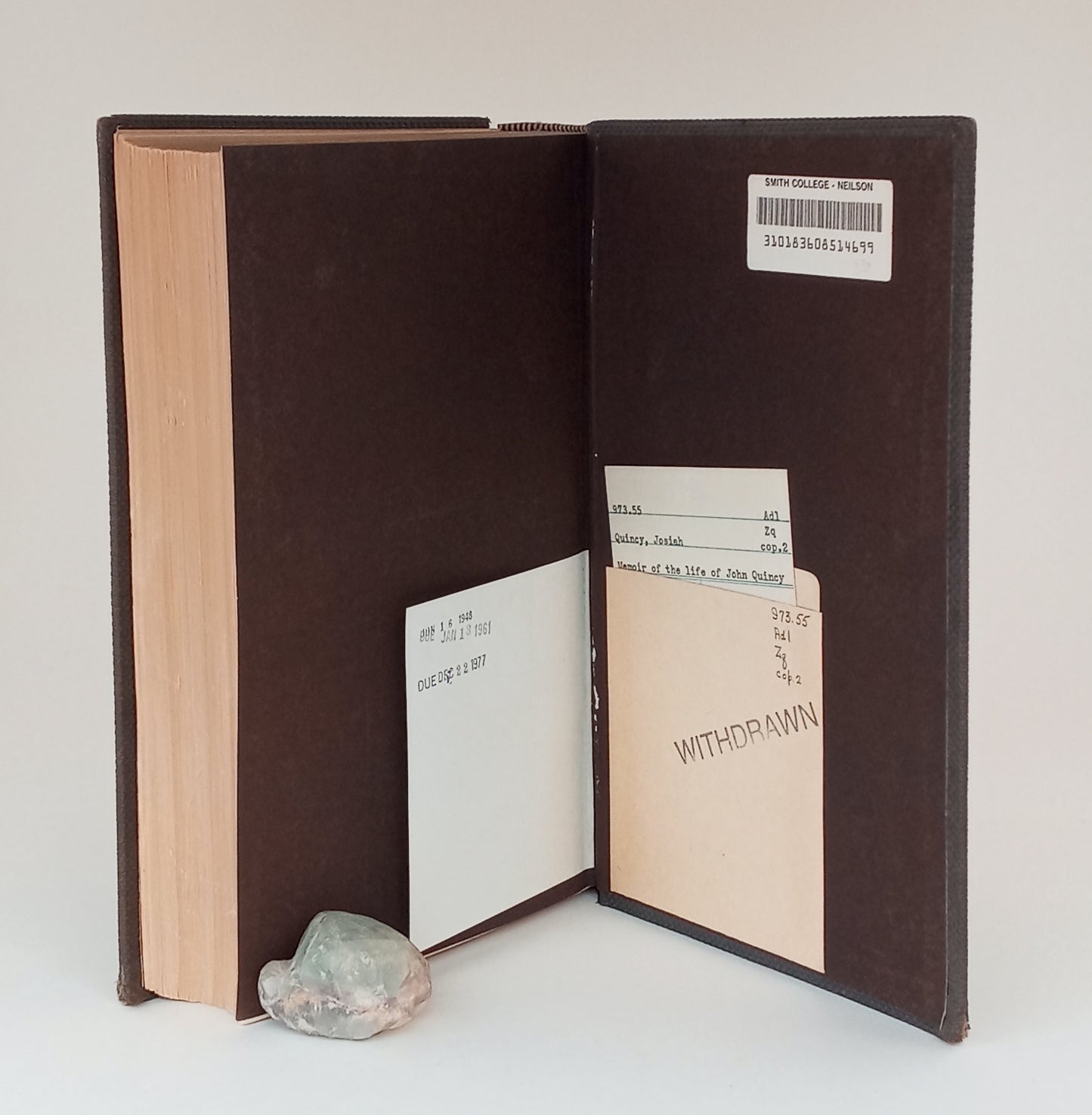 Memoir of the Life of John Quincy Adams book cover