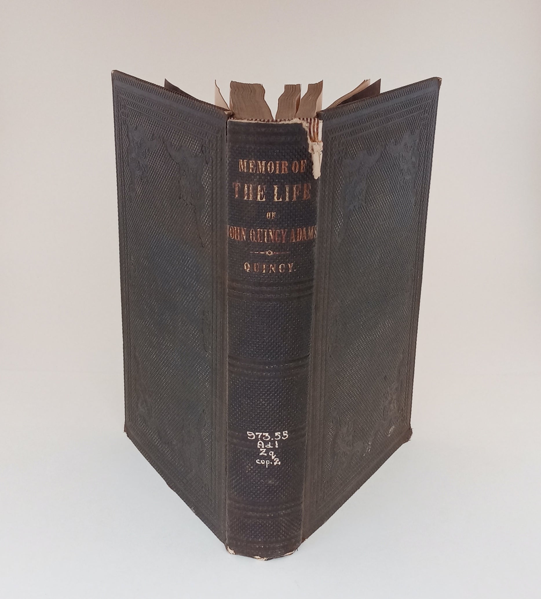 Memoir of the Life of John Quincy Adams book cover