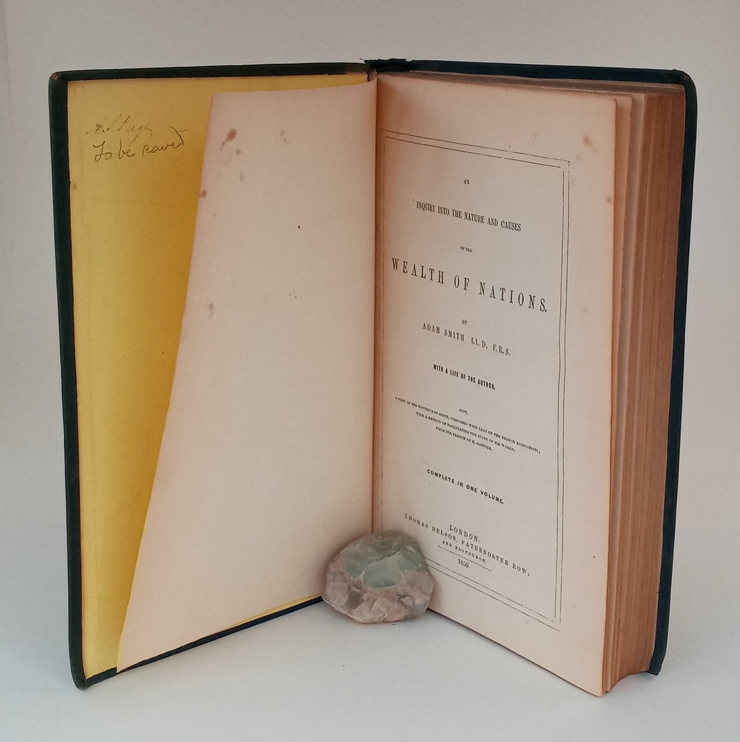 An Inquiry into the Nature and Causes of the Wealth of Nations. With a life of the author; complete in one volume. book cover
