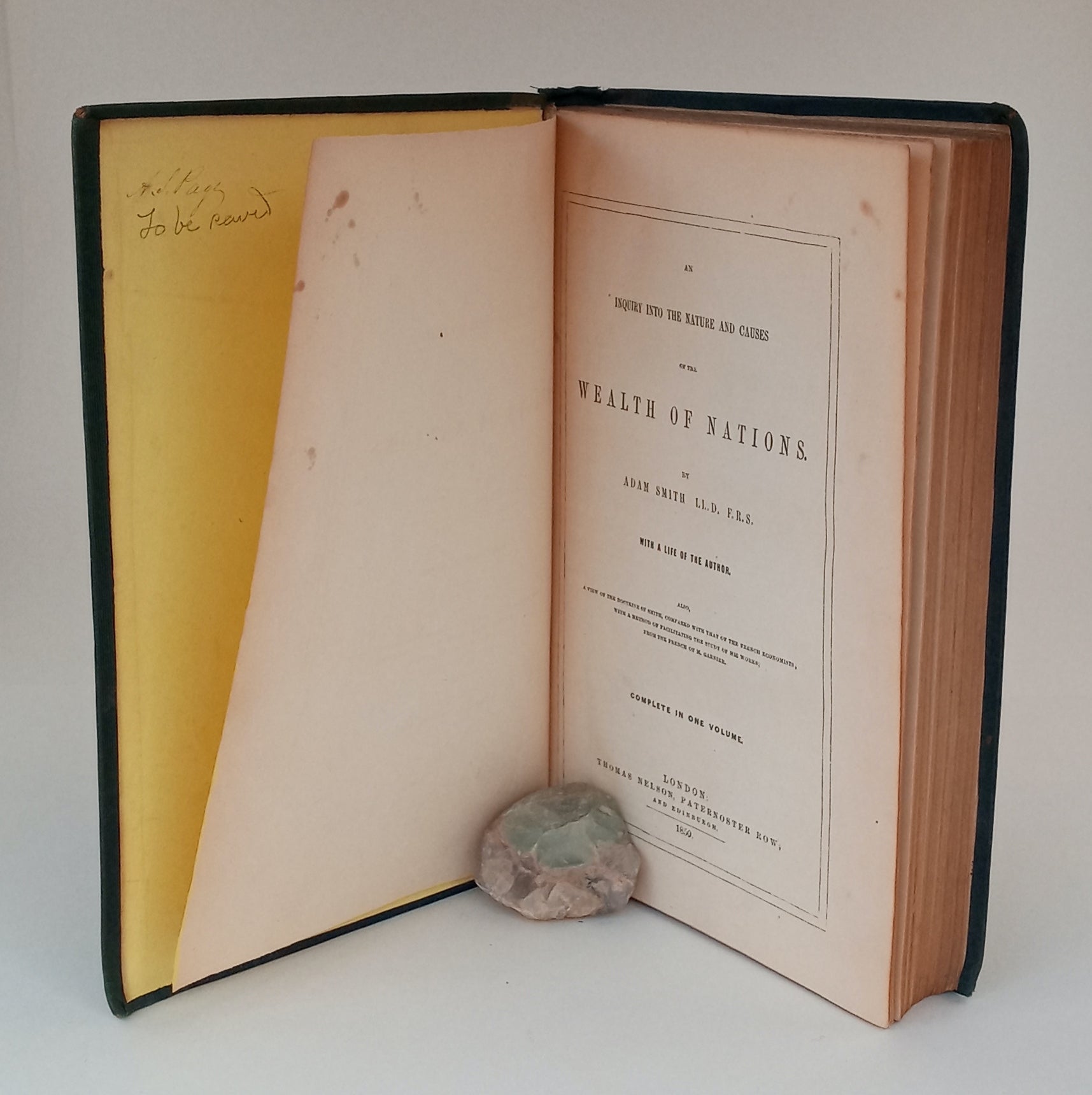 An Inquiry into the Nature and Causes of the Wealth of Nations. With a life of the author; complete in one volume. book cover