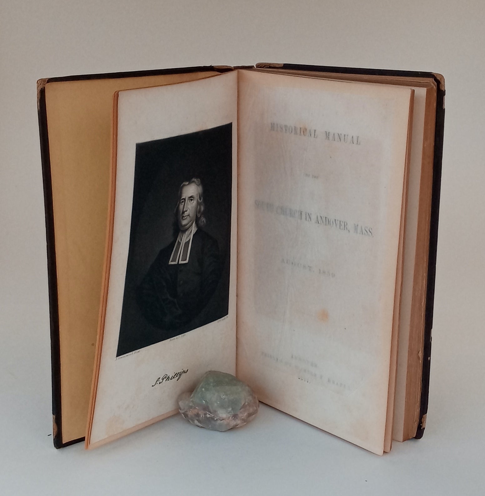 Historical Manual of the South Church in Andover, Mass., August, 1859. book cover