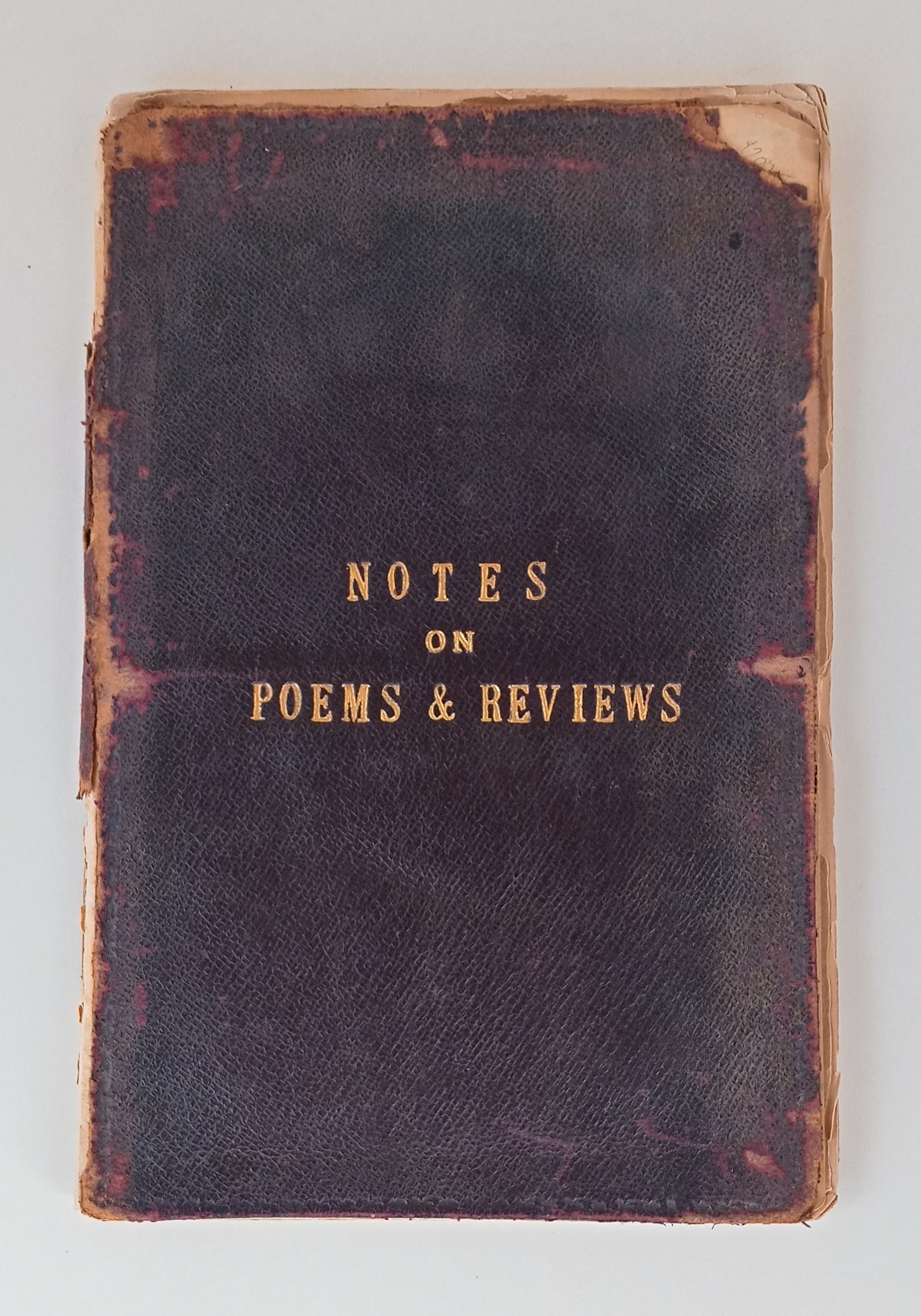 Notes on Poems & Reviews book cover