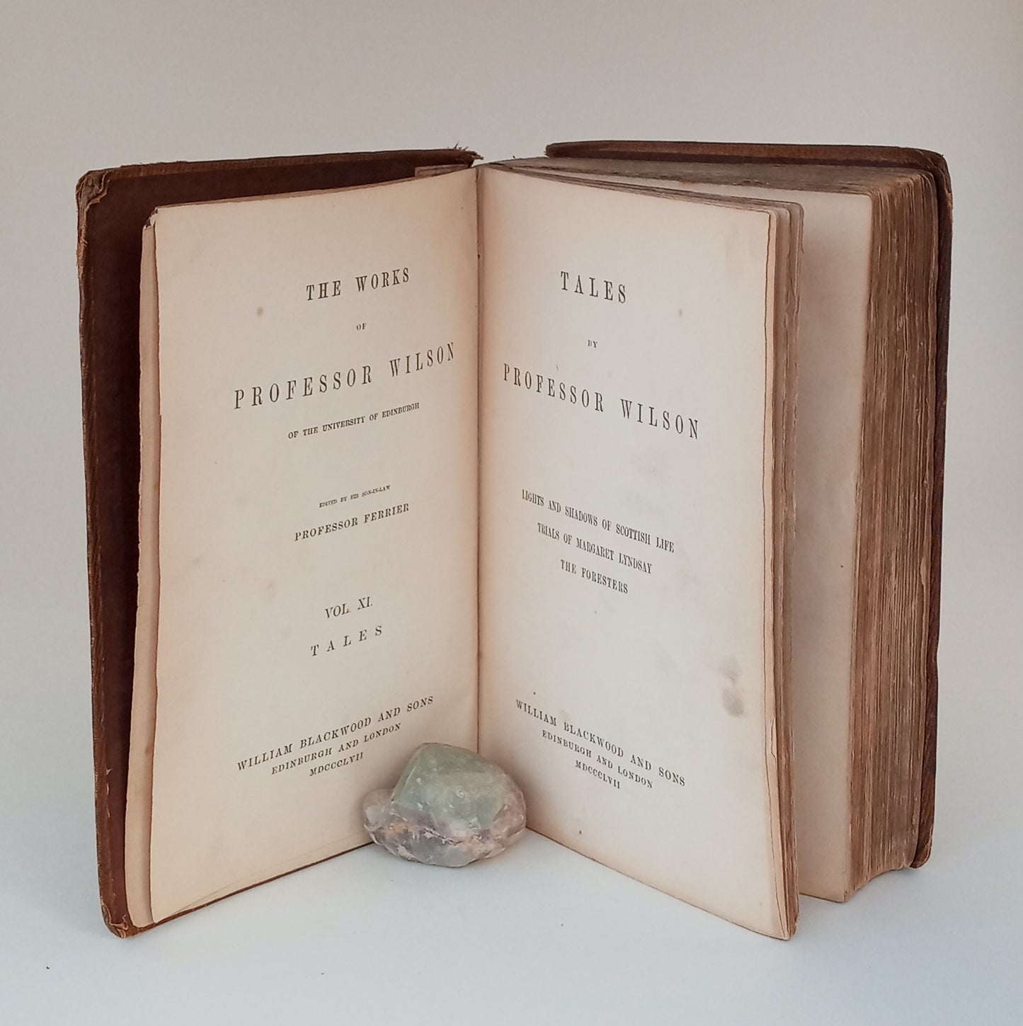 The Works of Professor Wilson of the University of Edinburgh, Volume XI; Tales by Professor Wilson: Lights and Shadows of Scottish Life, Trials of Margaret Lyndsay, The Foresters book cover