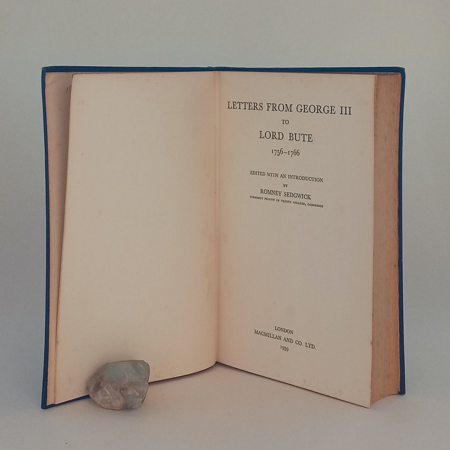 Letters from George III to Lord Bute, 1756-1766 book cover